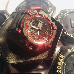 NEW Red Trim GShock, Waterproof, Durable